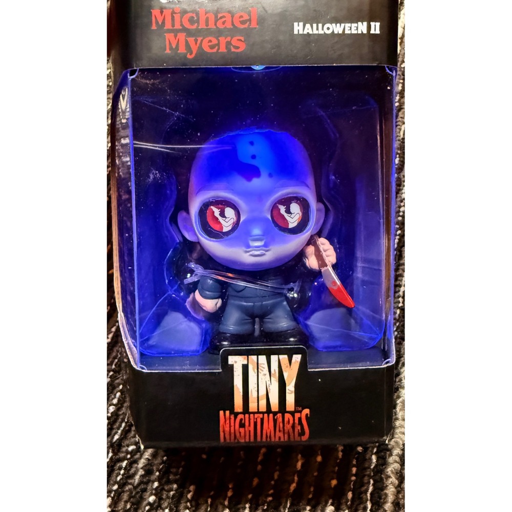 Just Play Tiny Nightmares Michael Myers Halloween II Figure Used Light Up Black
